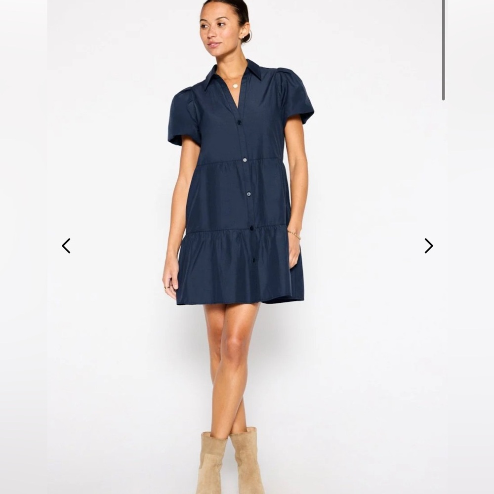 Brochu Walker Havana Indigo Mini Dress. 
With pockets!